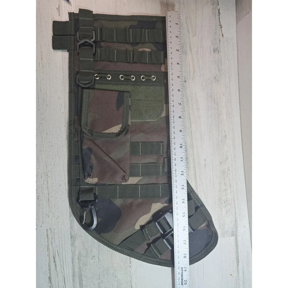 Tactical Christmas Stocking Woodland Camo MOLLE Military Style Utility‎ Bag